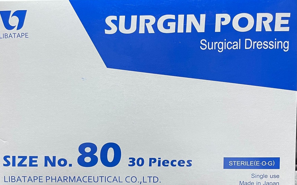 Surgin Pore Plus Sterile Surgical Dressing 30Pcs 80