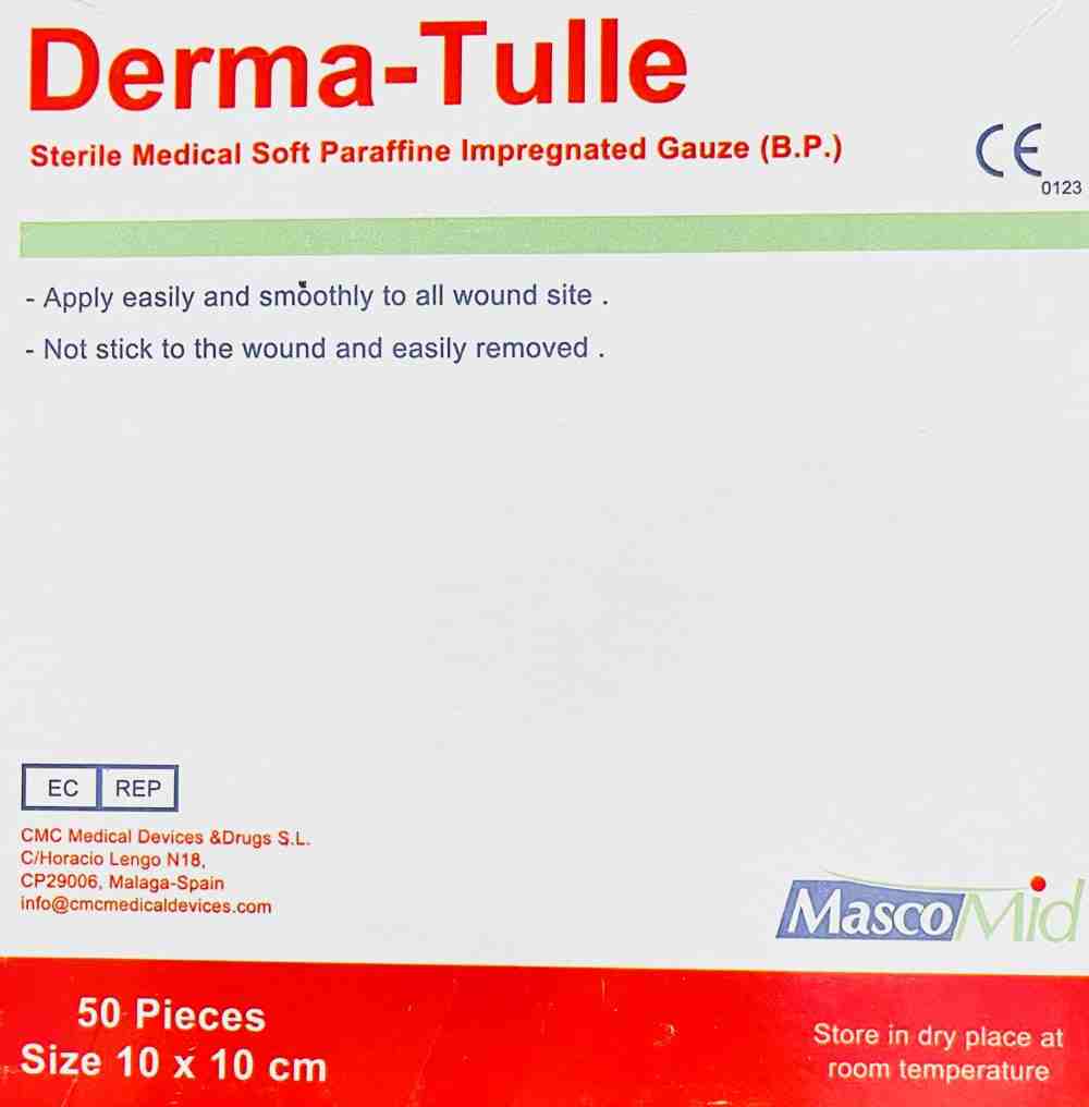 Derma Tulle Dressing 10x10cm 50Pcs
